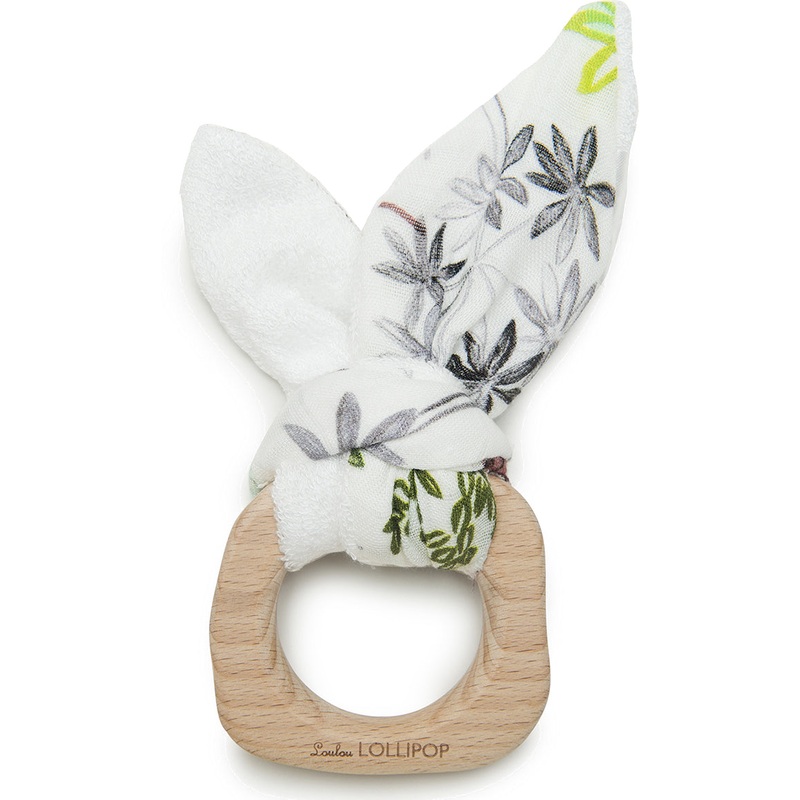 Loulou Lollipop Bunny Ear Teether – Sloth