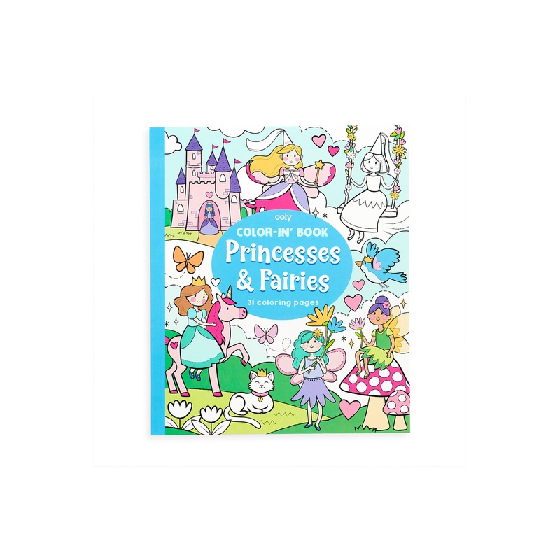 Ooly Color-In Book –  Princesses & Fairies