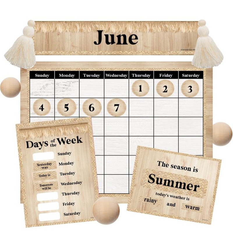 The Bohemian Mood Calendar Bulletin Board Set