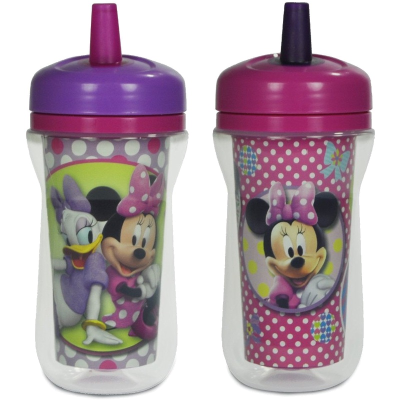 The First Years 9oz Insulated Straw Cups, 2 PK – Minnie Mouse