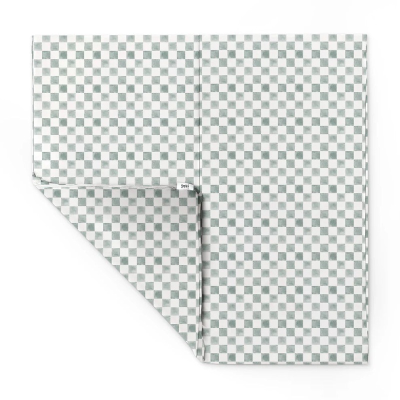 Toki Kids Vegan Leather Mat Mega, Checker Matcha