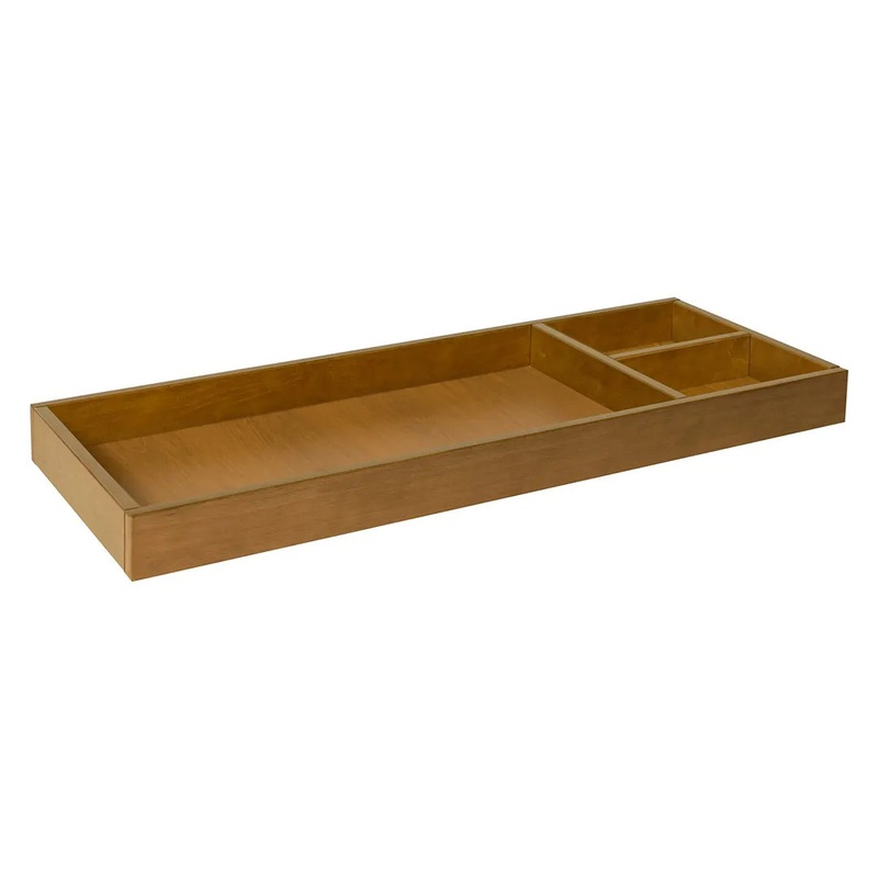 Universal Wide Removable Changing Tray in Chestnut Finish