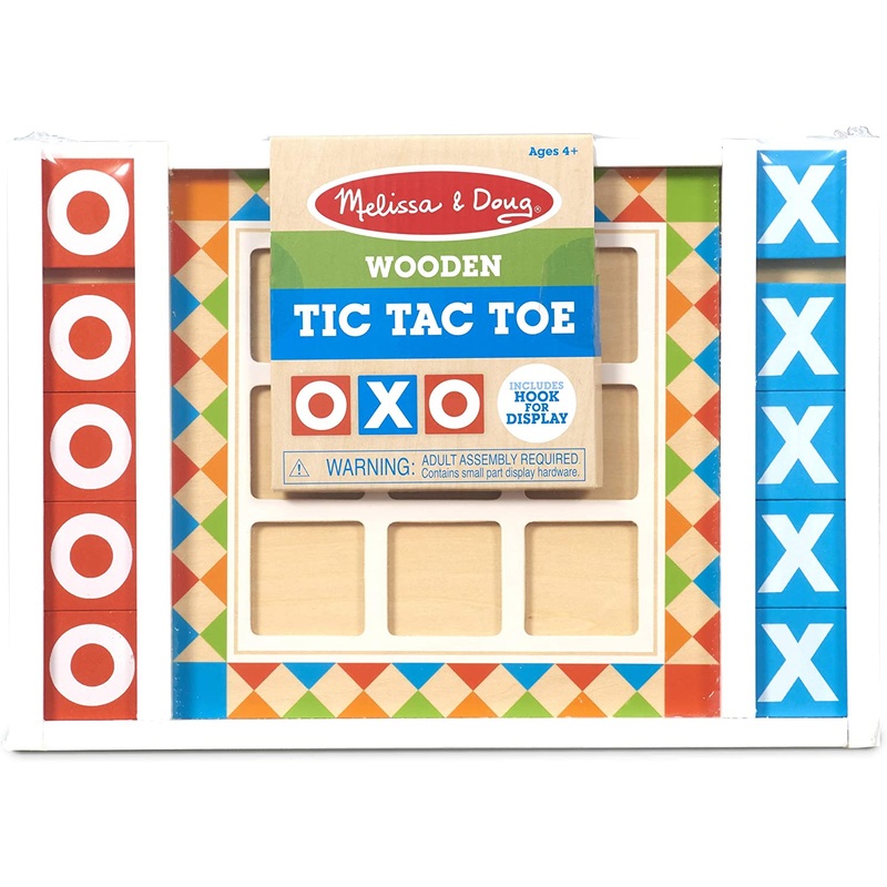 Wooden Tic-Tac-Toe Board Game