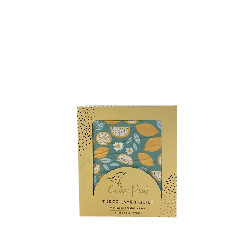 Copper Pearl Three Layer Quilt, Lemon
