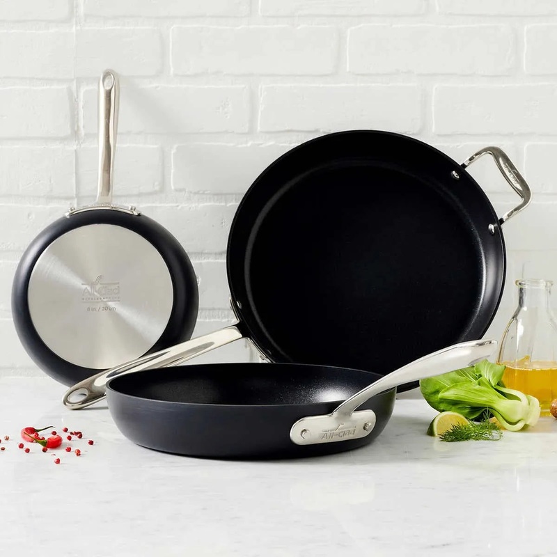 Hard-Anodized Fry Pan 3 Piece Set