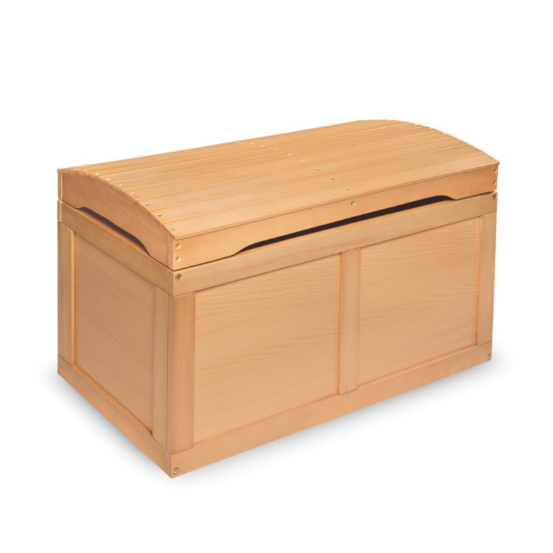 Hardwood Barrel Top Toy Chest – Natural