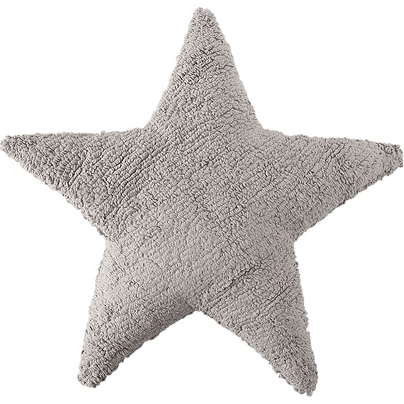 Lorena Canals Star Cushion – Light Grey (1’9″ x 1’9″)