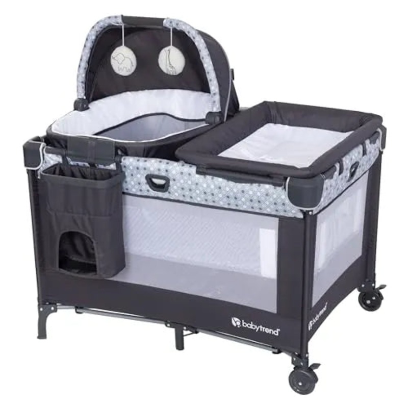 Nursery Den Playard with Rocking Cradle – Pebble Stone