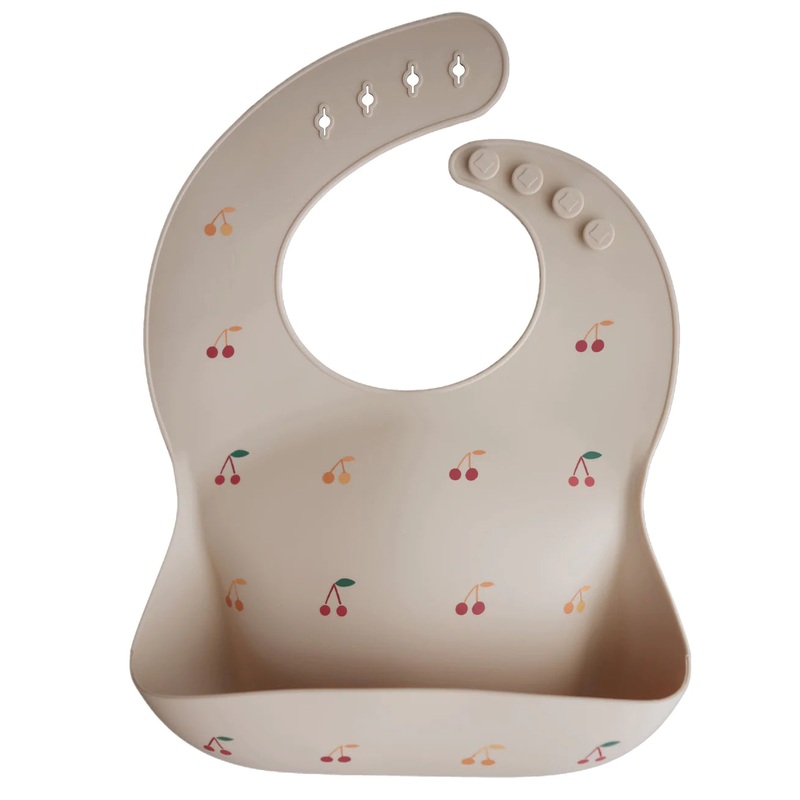 Silicone Baby Bib – Cherries