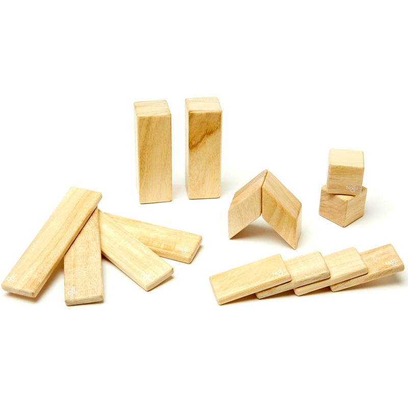 Tegu 14 Piece Magnetic Blocks Set – Natural