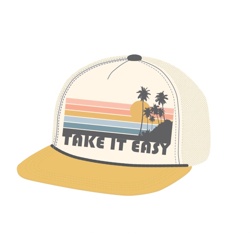 Tiny Whales Take It Easy Trucker Hat