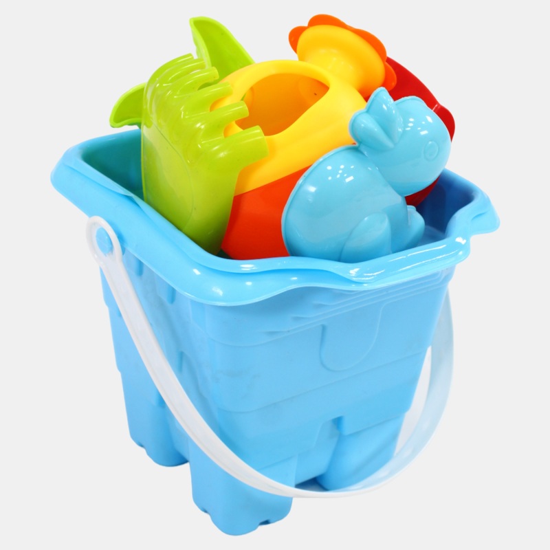Beach Bucket with Water Sprayer  Baby Blue