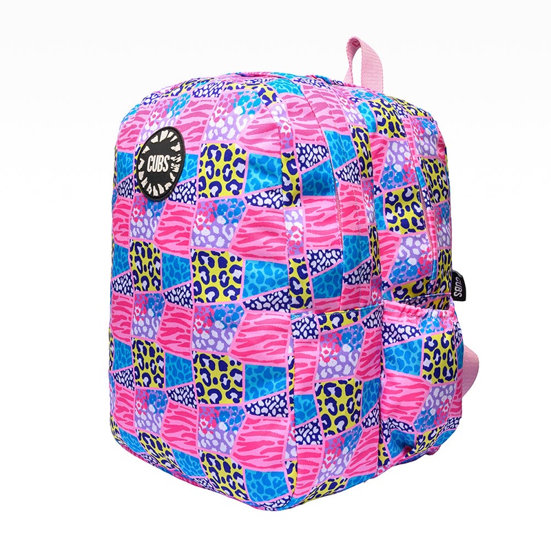 Cubs Leopard Patches Backpack  18 Inch