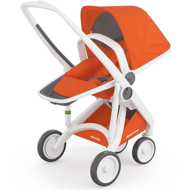 Greentom Reversible Stroller – White/Orange