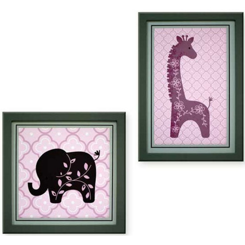 Lambs & Ivy Lavender Jungle Wall Dcor