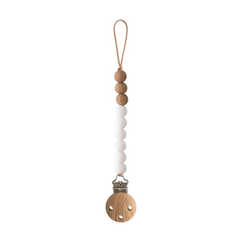 Pacifier Clip – Eva – White