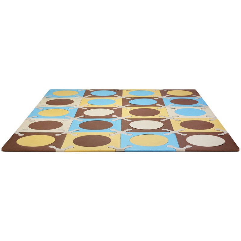 Skip Hop Playspot Interlocking Foam Tiles – Blue / Gold