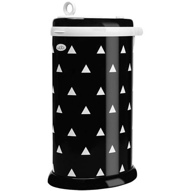 Ubbi Diaper Pail – Black Triangles