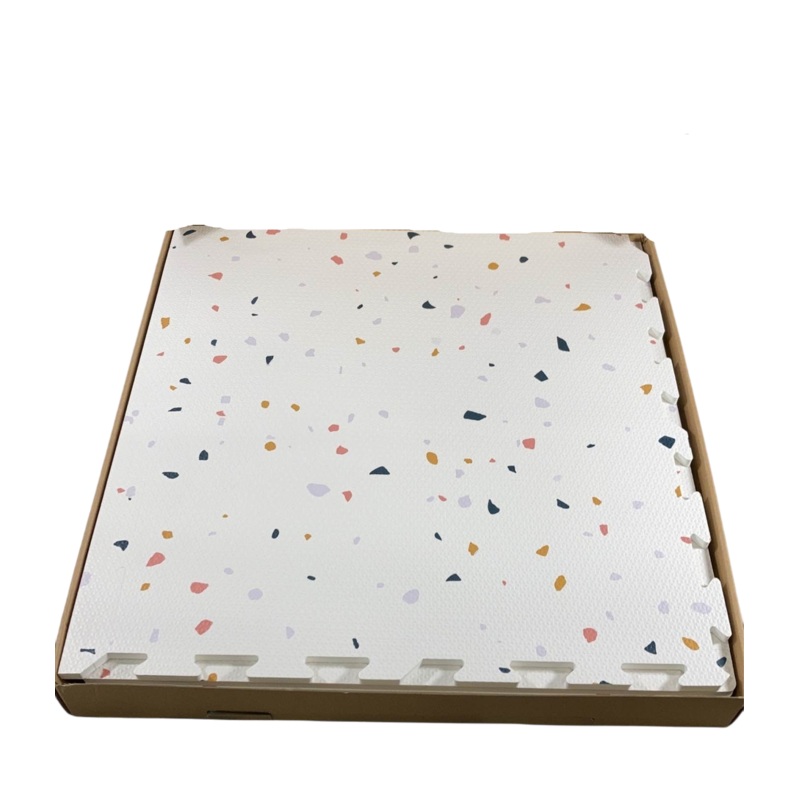 3 Sprouts Foam Play Mat, Terrazzo Cream
