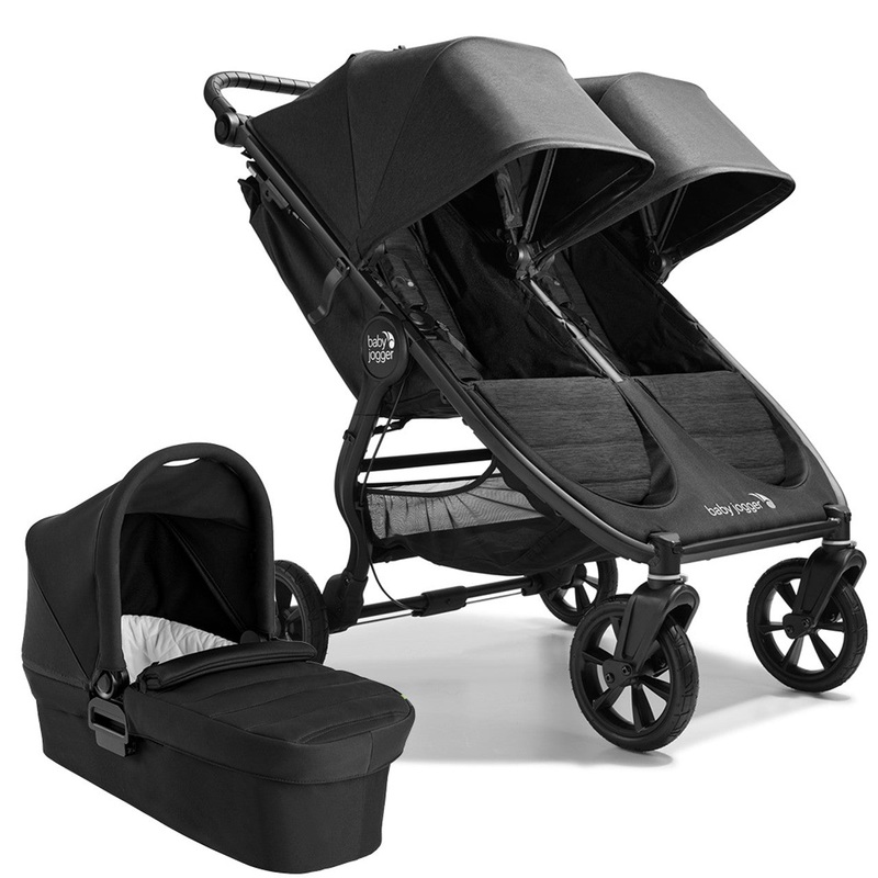 Baby Jogger City Mini GT2 Double + Carrycot – Opulent Black