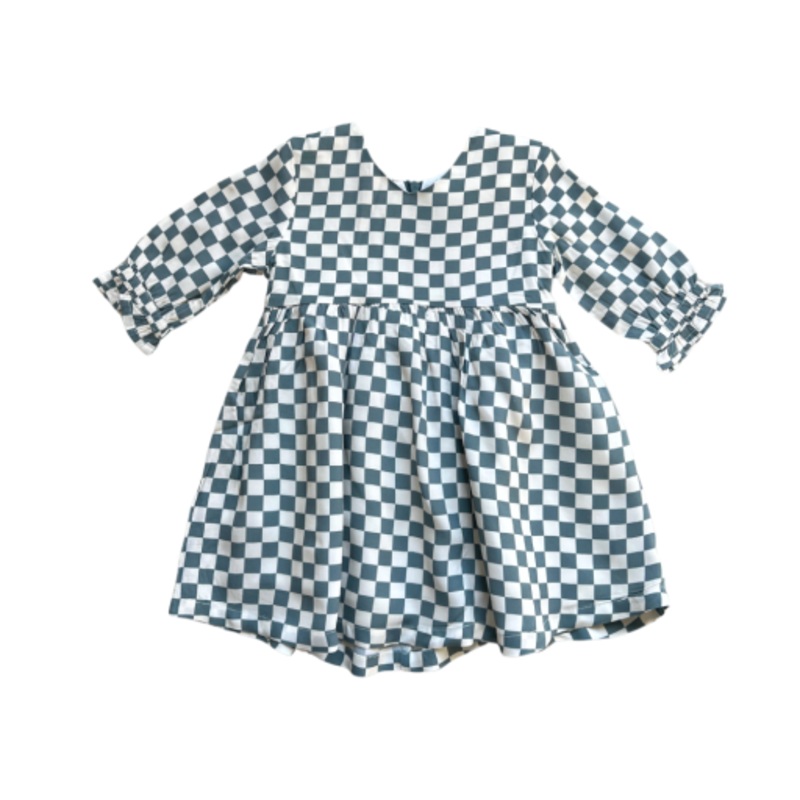 Baby Sprouts Woven Dress | Checkered In Storm