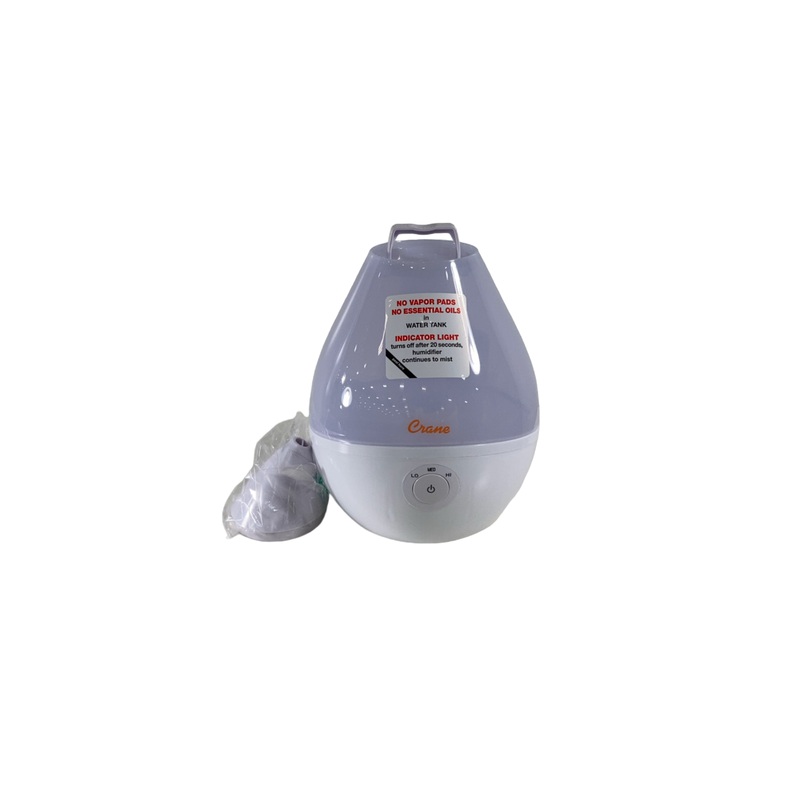 Crane Ultrasonic Cool Mist Humidifier, White