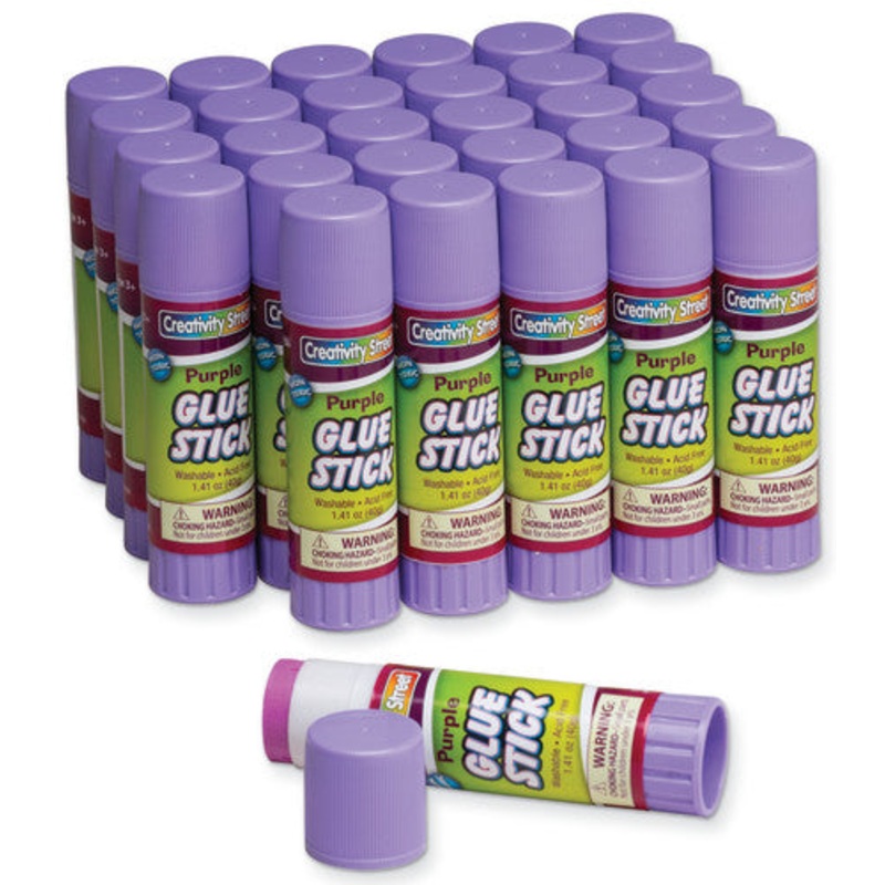 Creativity Street Glue Stick, Purple, 1.41 oz.(DISC)