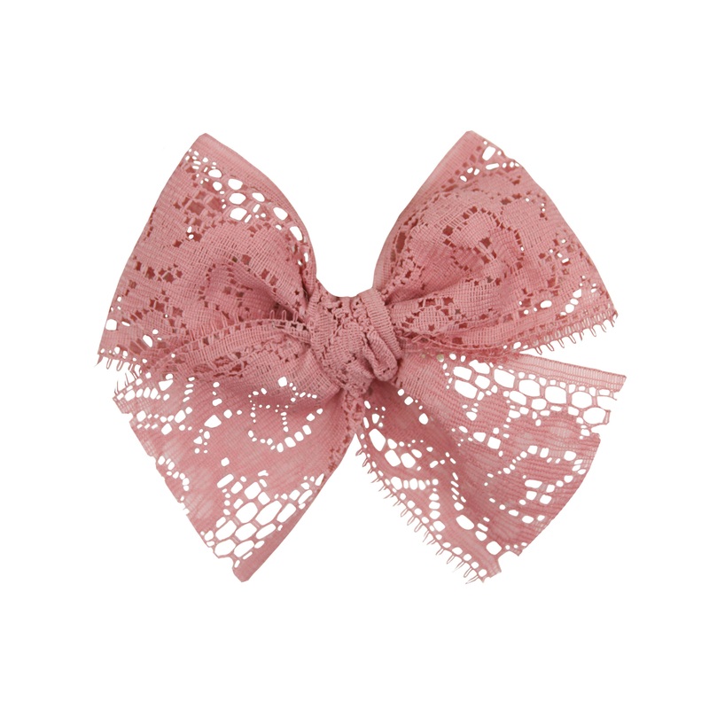 Lace Bow – Rose Clip