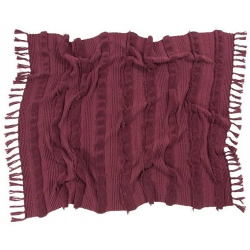 Lorena Canals Air Knitted Blanket – Savannah Red (4’2″ x 5′)