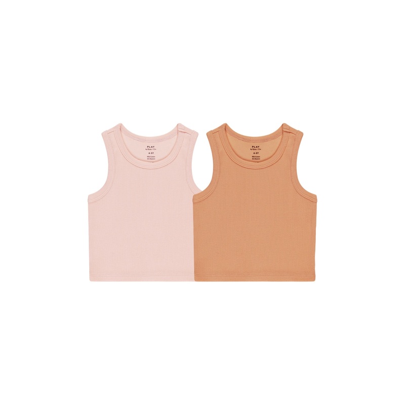 Play x Play Ribbed Tank Top – Pink, Grapefruit