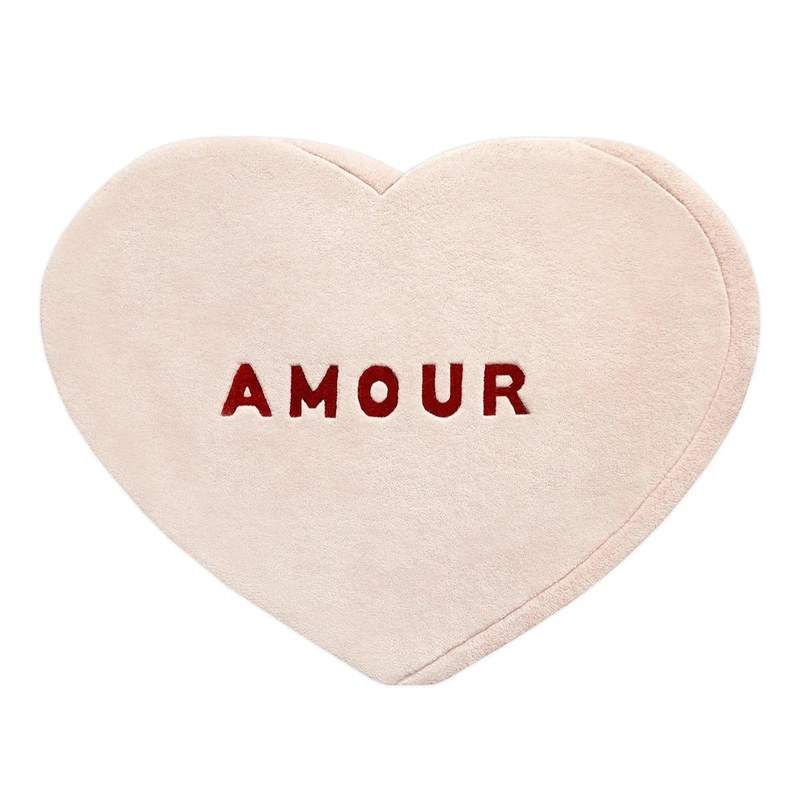 Rug CANDY HEART Cream / Red Print 2.6 x 4ft