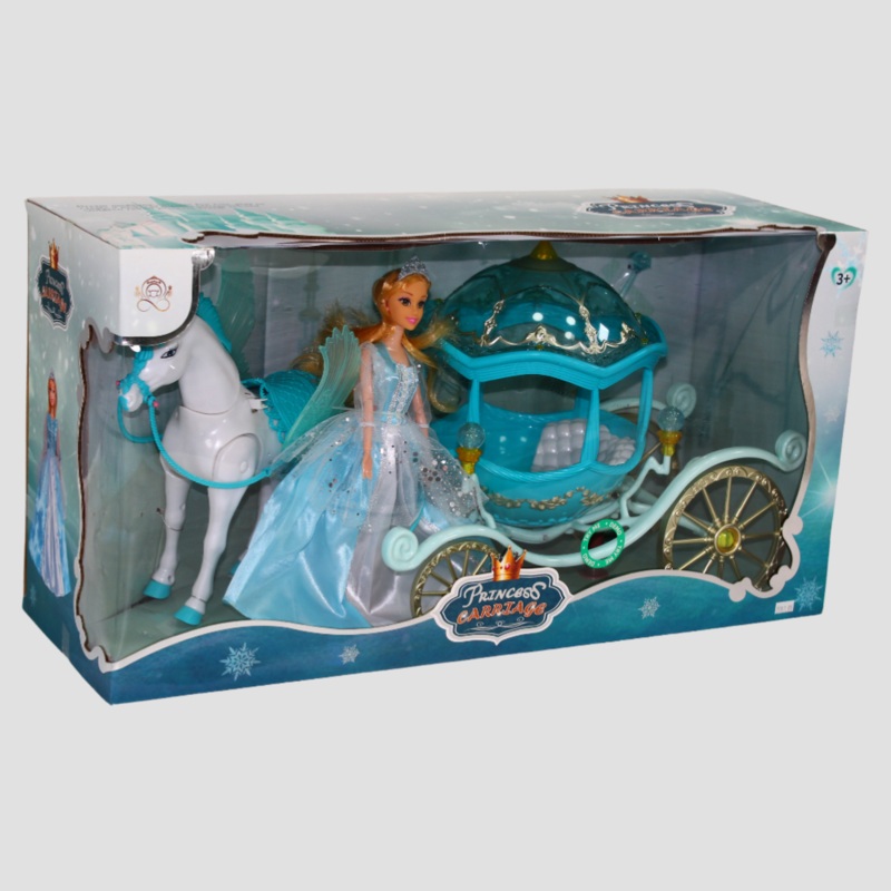 Barbie Doll and Electric Carriage with Light & Sound