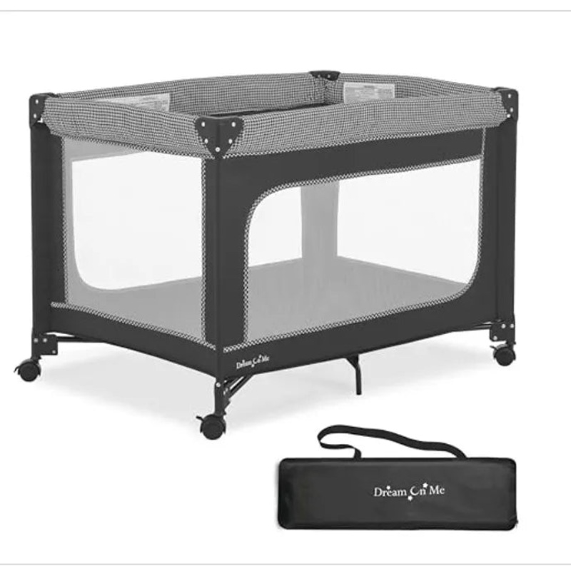 EZGo Portable Playard – Black & White