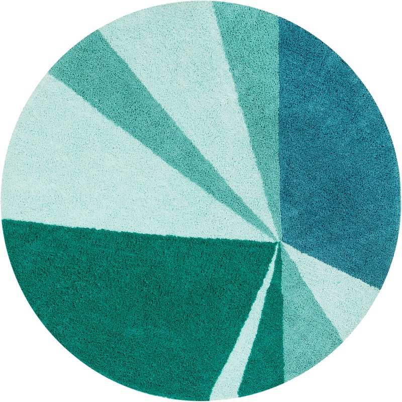Lorena Canals Geometric Rug – Emerald (5’3”)