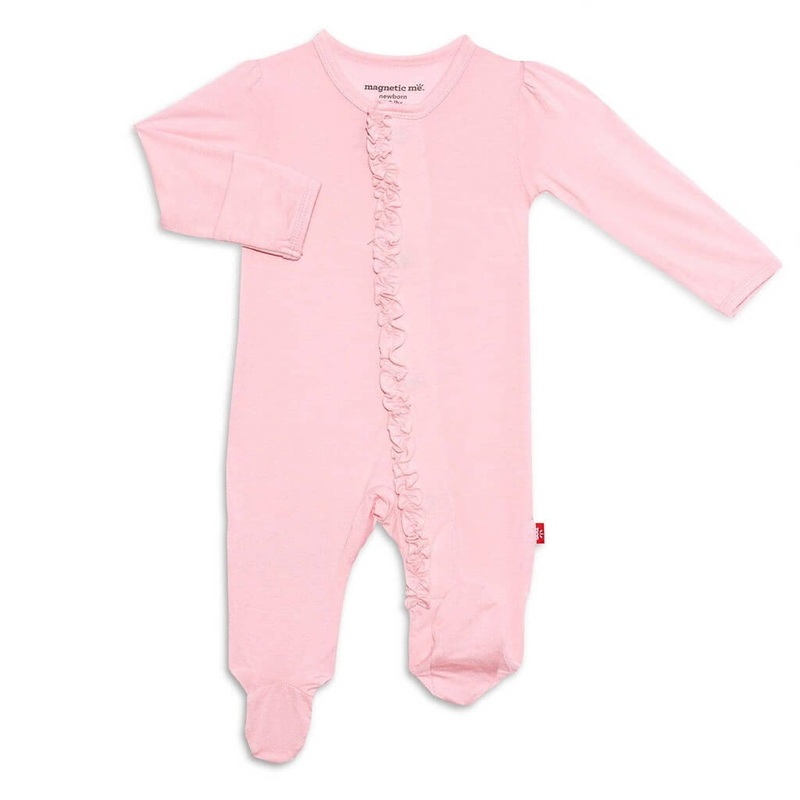 Magnetic Me Modal Ruffle Footie Dogwood