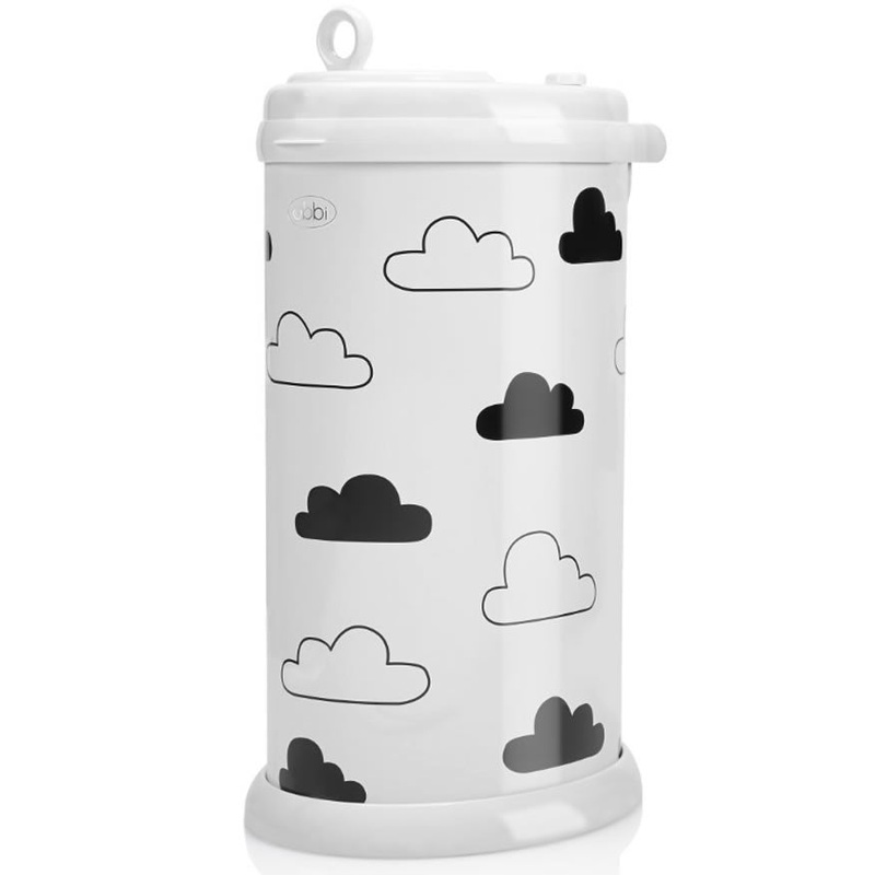 Ubbi Diaper Pail – White Clouds