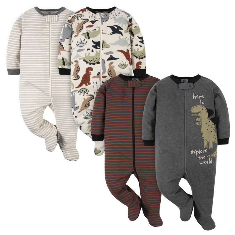 4-Pack Baby Boys Dino Sleep ‘N Plays