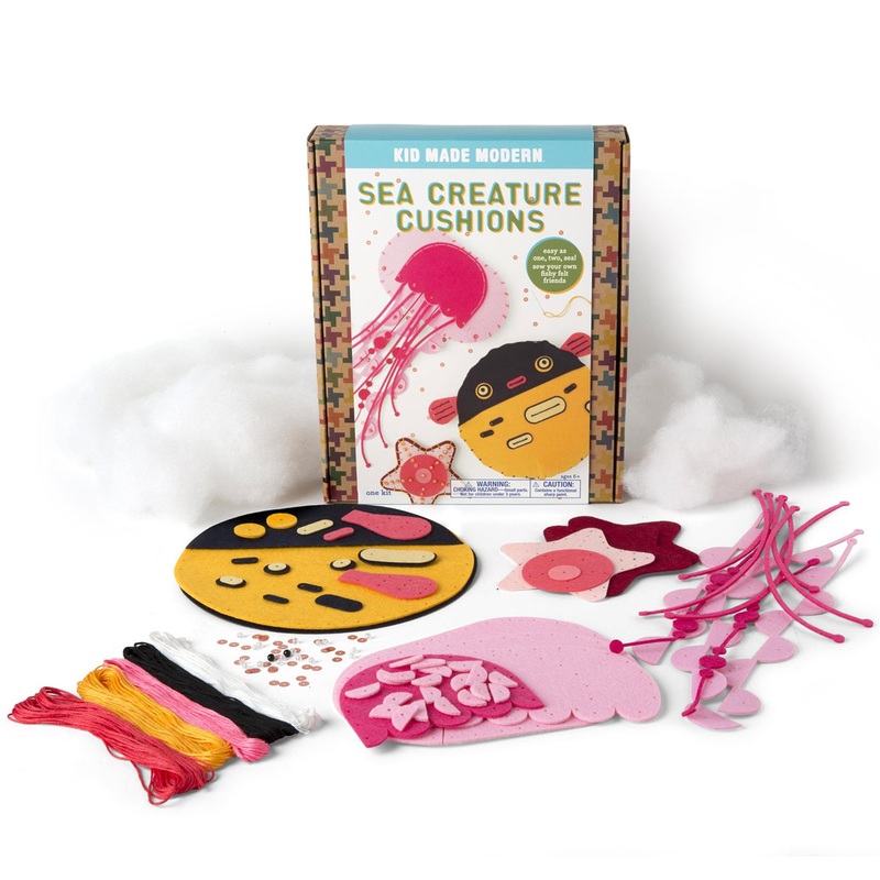Kid Made Modern Sea Creature Cushions Craft Kit