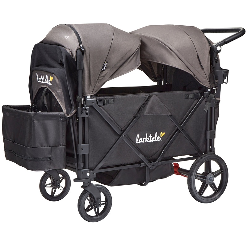 Larktale Caravan Stroller Wagon Complete – Byron Black / Pebble Gray (Albee Exclusive)