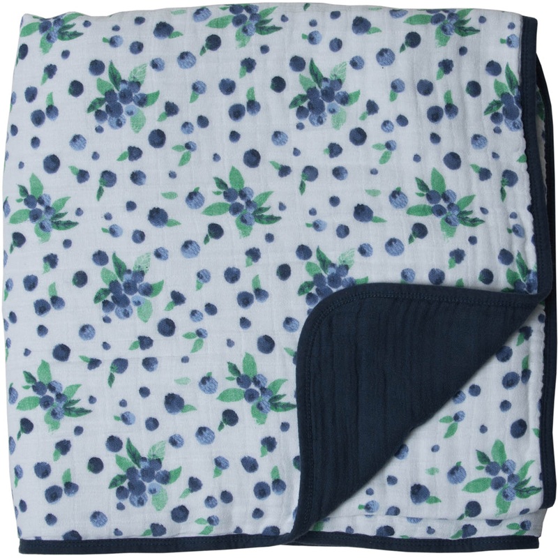 Little Unicorn Cotton Muslin Quilt – Blueberry
