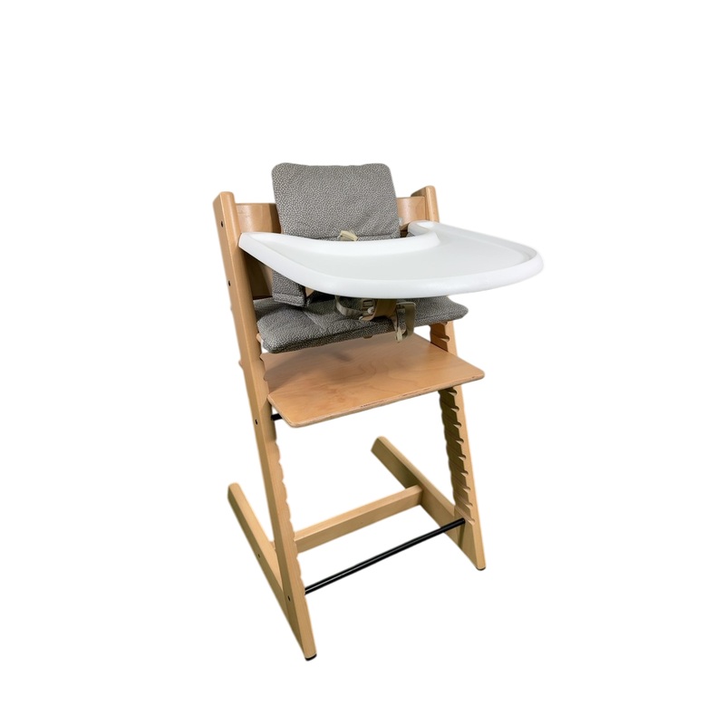 Stokke Tripp Trapp Complete High Chair, Dots Grey, Natural