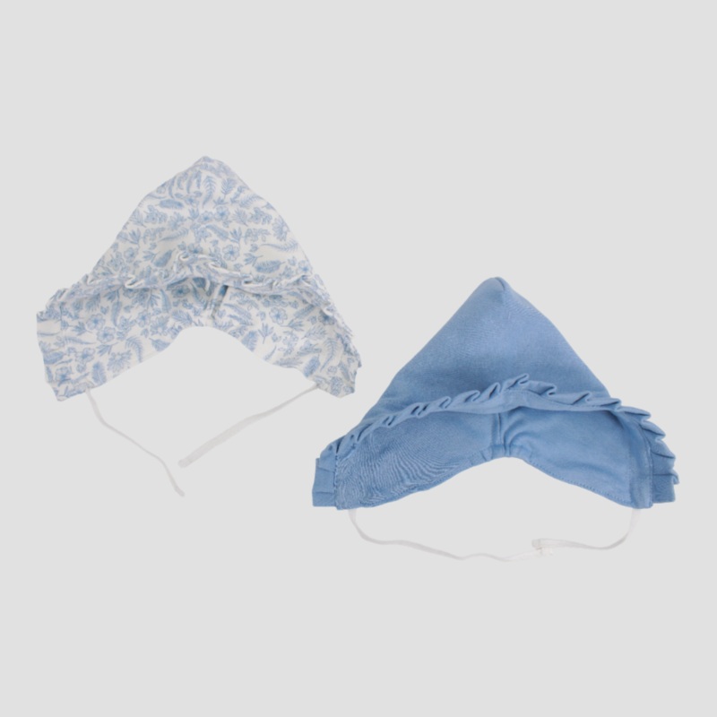 Baby Girls’ Bluish Hat (Pack of 2)