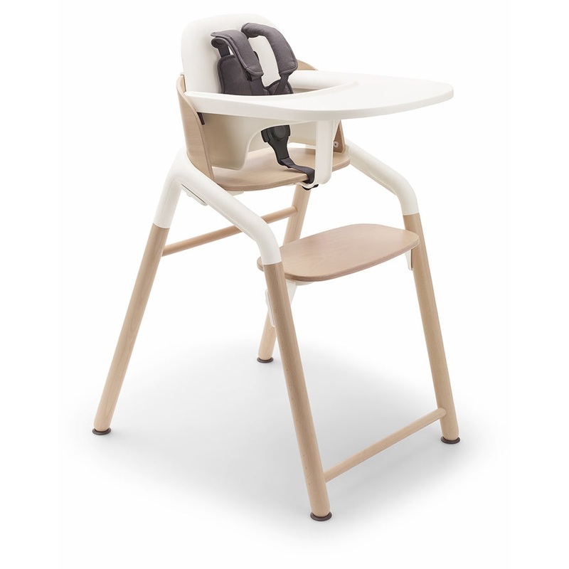 Bugaboo OPEN BOX Giraffe Complete High Chair – Neutral Wood / White