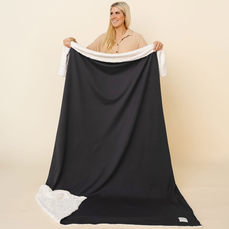 Cozy Blanket – Charcoal – Adult/Throw