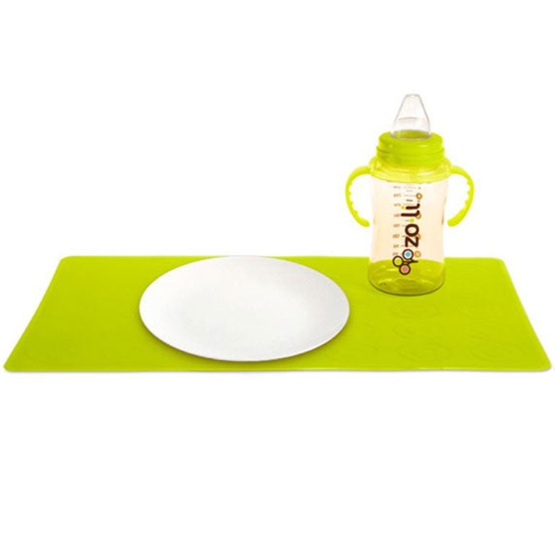 ZoLi Matties Silicone Travel Place Mats (2 mats per pack) – Green