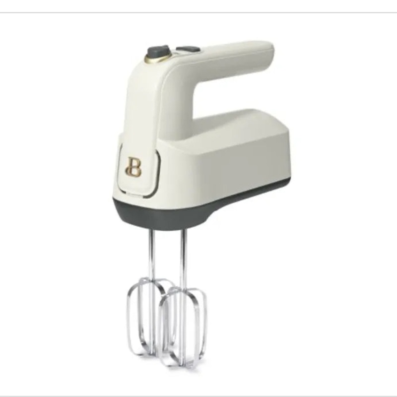6-Speed Electric Hand Mixer White Icing by Drew Barrymore