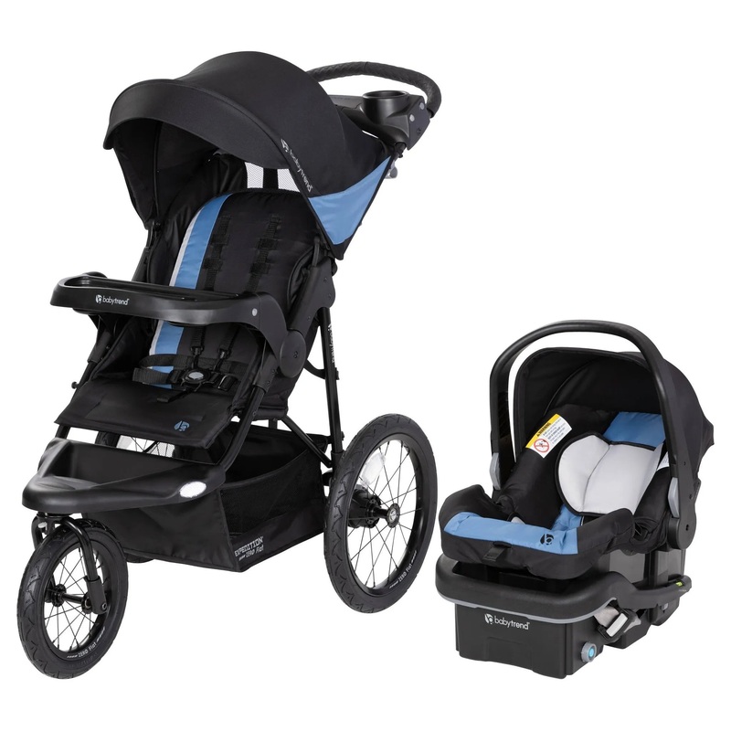 Expedition Zero Flat Jogger Travel System with LED Lights – Dash Blue