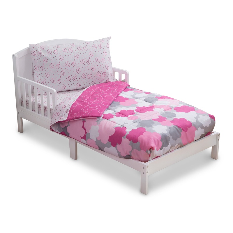 Girls 4-Piece Toddler Bedding Set