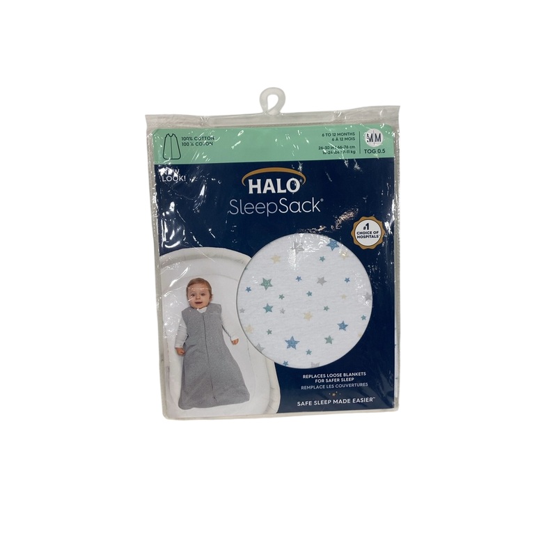 Halo SleepSack Swaddle, M, Twinkle Blue