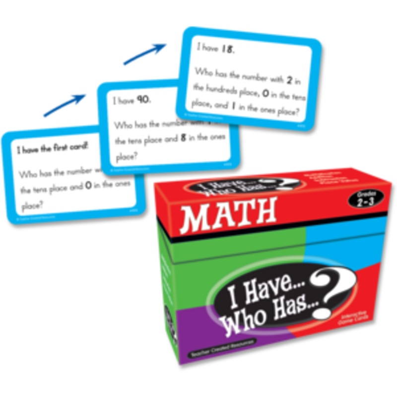 I Have, Who Has Math Game Grade 2-3
